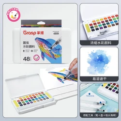 Vibrant Watercolor Paint Set with Brush Pens - Premium Art Supplies (GPT10405-48 Colors)