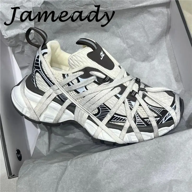 Luxury Designer Unisex Shoes Chunky Heel Platform Large Size