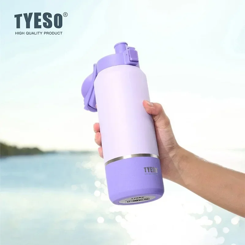 TYESO Stainless Steel Vacuum Thermo Bottle - Leak-Proof Travel Mug with Large Capacity
