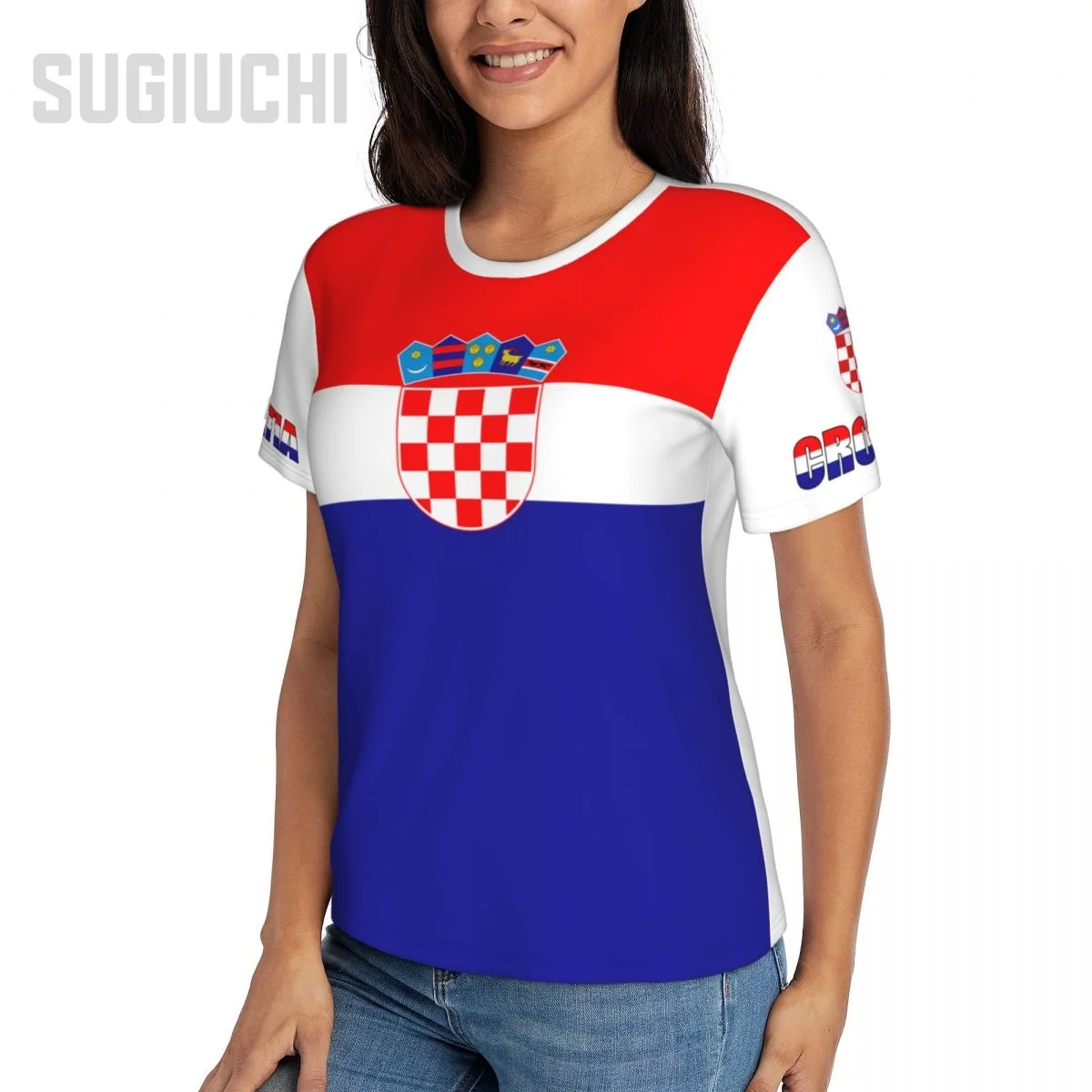 Unisex Nation T-shirt Croatia Flag Croatian T-shirts jersey For Men Women Soccer Football Fans Gifts Custom clothes tee