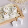 Irregular Pure White Gypsum  Tray Retro French Style Decoration Trays Home Bedroom Exquisite Desktop Jewelry Storage Ornament 3