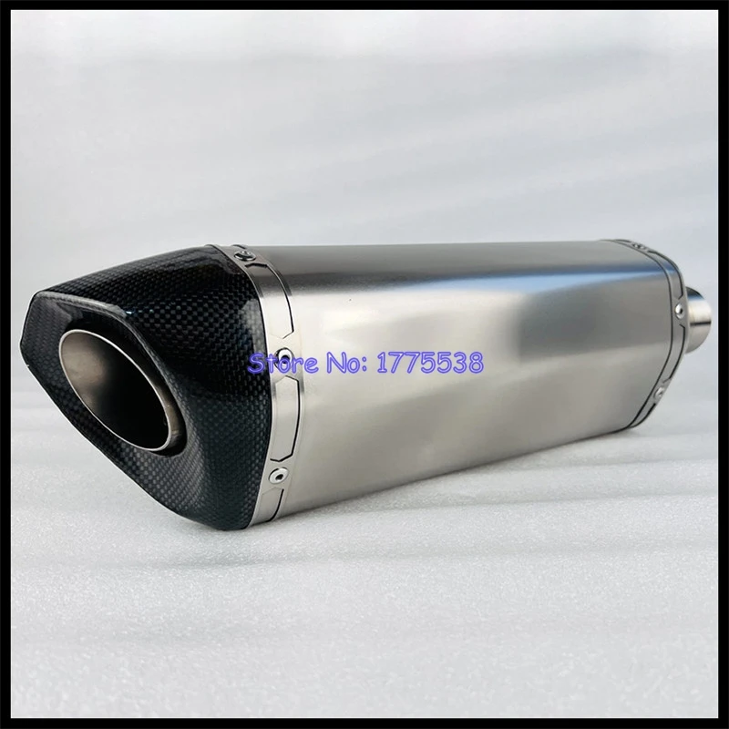 Titanium Alloy 50mm/51mm/54mm/57mm/61mm/63mm/65mm/67mm/70mm Customized Motorcycle Exhaust Muffler Escape for S1000RR CBR1000 FZ1 - Image 3