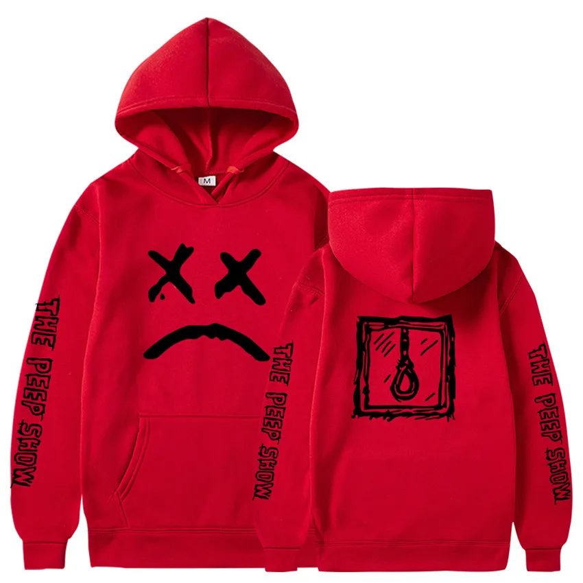 Men Hoodies 2020 Lil.Peep Happy Smiling Face Print Winter Fashion Unisex Couple Pullover Streetwear Sweatshirts Male Sudaderas (8) - 副本