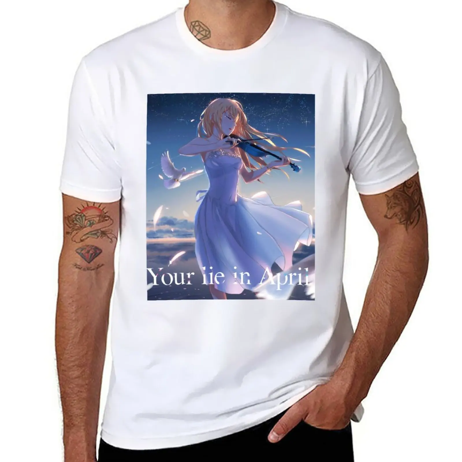

New Your Lie in April : beautiful Kaori Miyazono T-Shirt sublime t shirt graphic t shirts men graphic t shirts