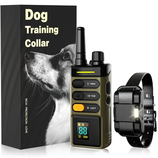 S23d34f94ca3f472e981d77c0d11fc3e8x.png Dog Shock Collar - 5200FT Dog Training Collar with Remote, IPX7 Waterproof Electric Collar and Remote with 4 Training Modes