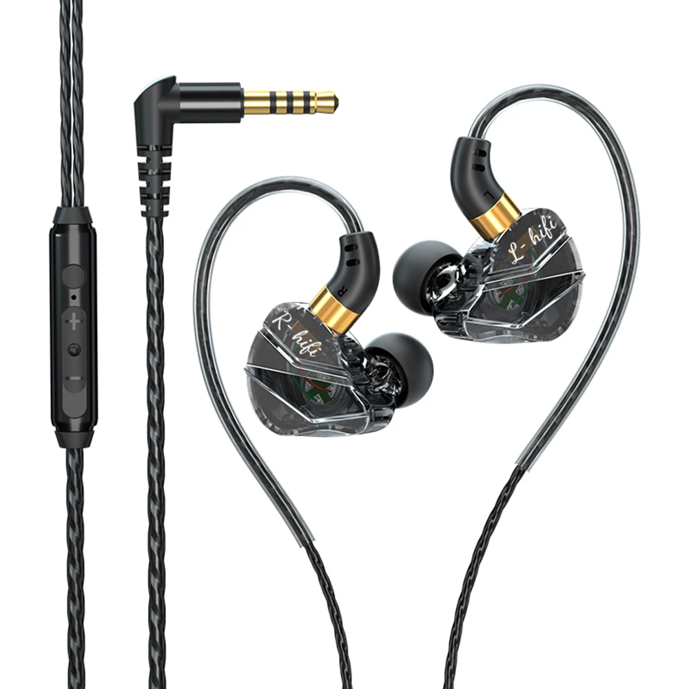 Hi-Fi Wired In-Ear Headphones with Microphone - Versatile Connection & Gamer-Friendly Design