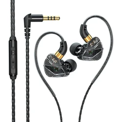 Hi - Fi Wired In - Ear Headphones with Microphone - Versatile Connection & Gamer - Friendly Design (Black - 3.5mm)