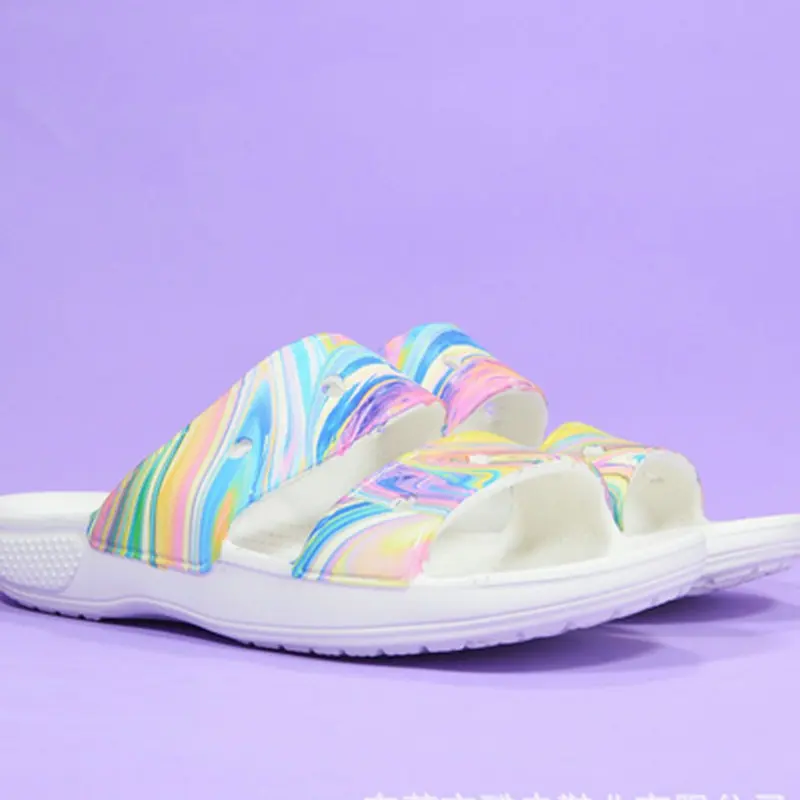 

Fashion Summer Ladies Women Sandals Casual Clogs Waterproof Beach Sandals Shoes Girls Flat Classic Sandals Sport Hole Slippers