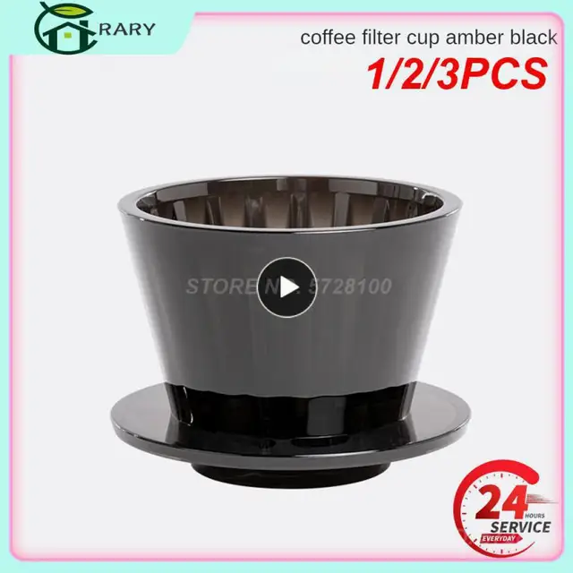 Enhance Your Coffee Brewing Experience with the 1/2/3PCS B75 Wave Coffee Dripper Crystal Eye Pour Over Coffee Filter