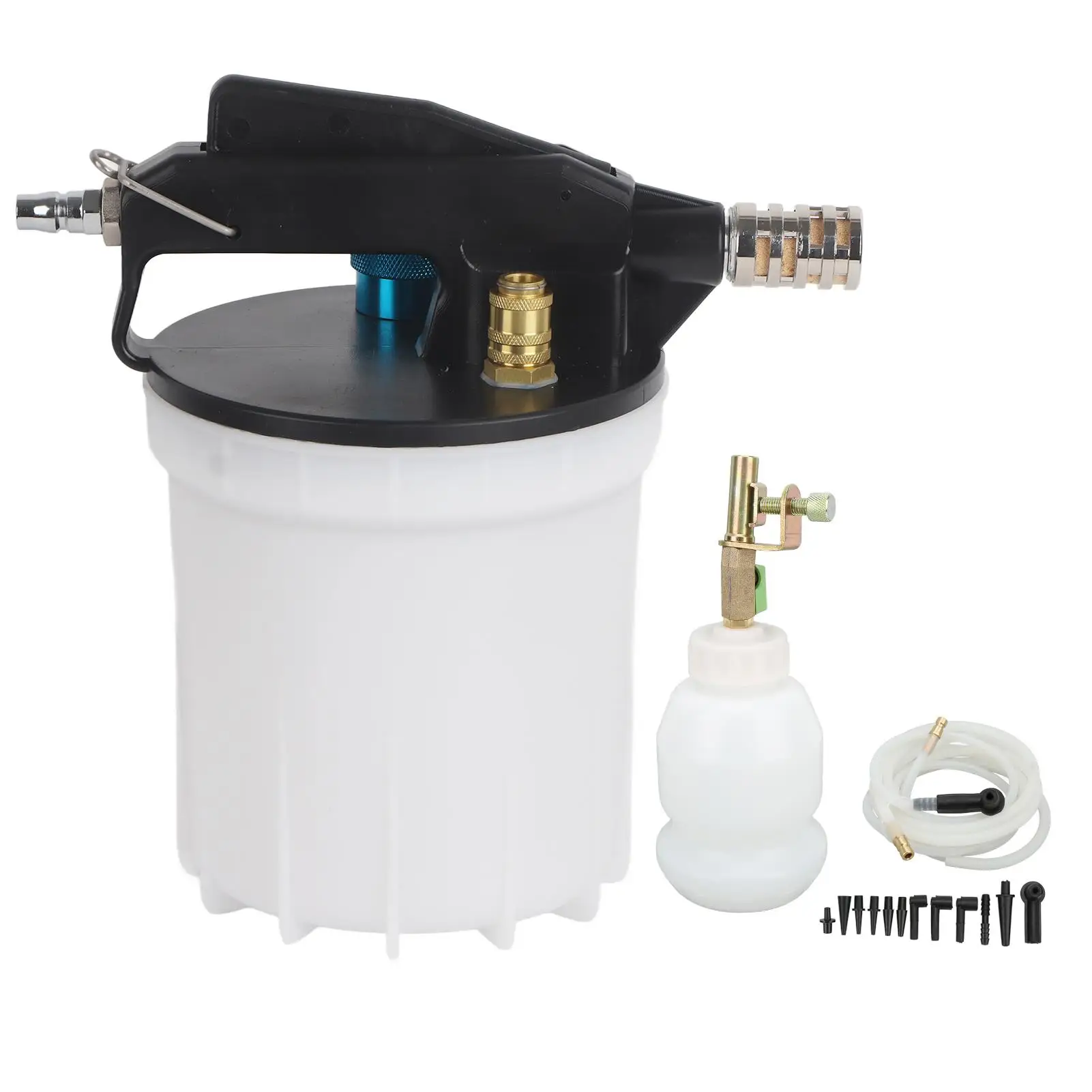 2L Capacity Fluid Brake Bleeder Kit for Oil Evacuation and for transmission Draining, Vacuum Pump with Explosionproof Design