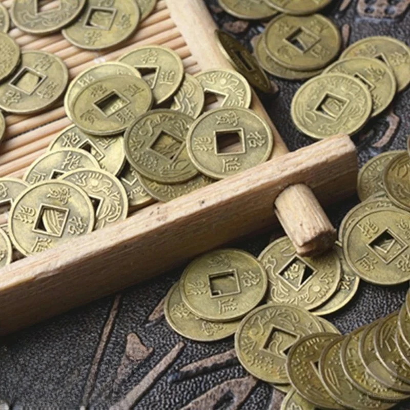 Antique Coins Craft Feng Shui Ancient Chinese I Ching For Health Wealth Charm