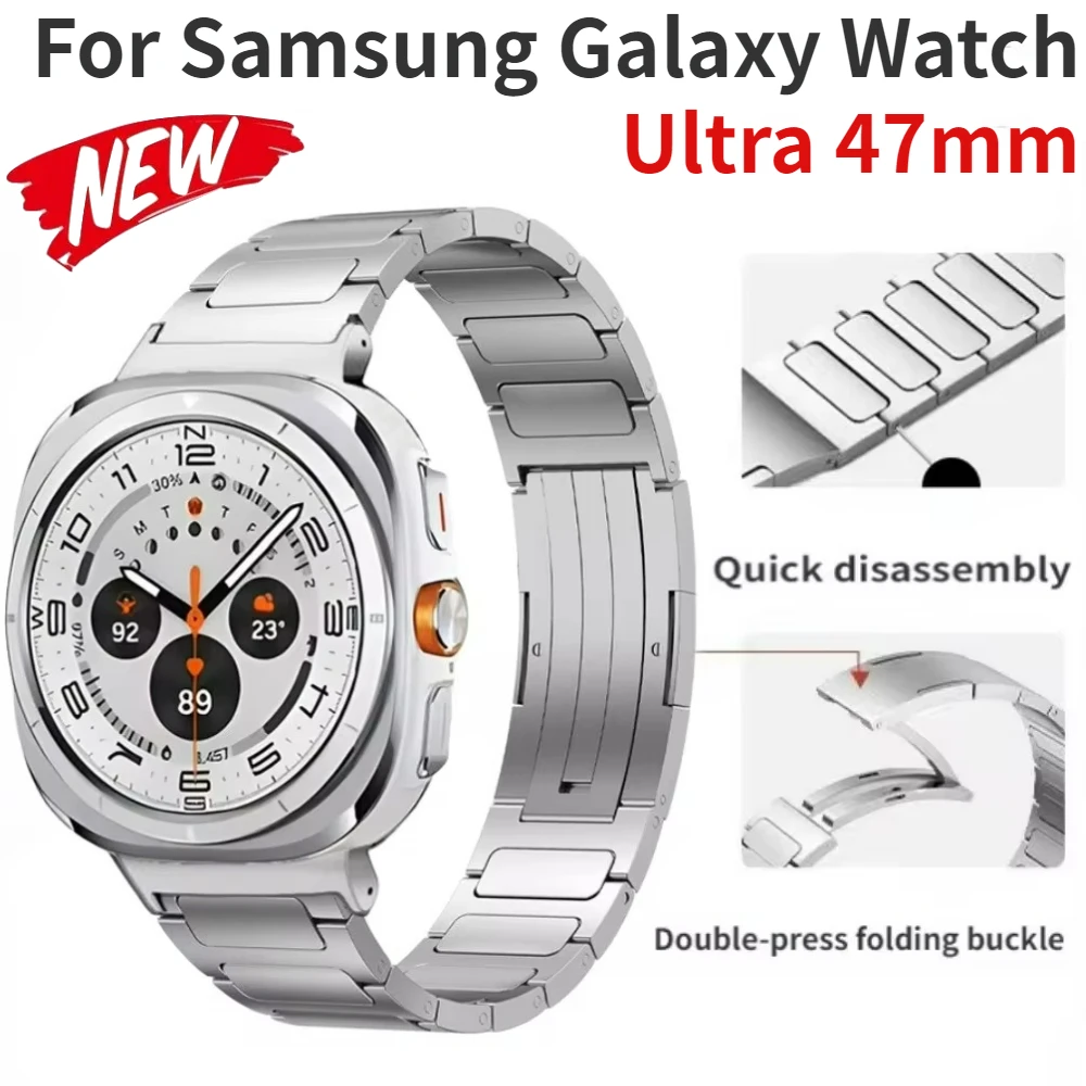 Titanium Strap with Stainless Steel Buckle Bracelet