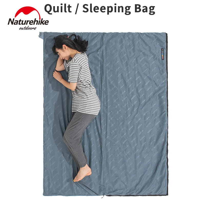 Naturehike LW180 Camping Sleeping Bag Ultralight Spring Summer Cotton For Single Couple Tourist Hiking Waterproof