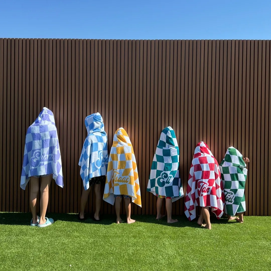 Children's Hooded Bathrobe Bath Towel Cape, Summer Bath Towel, Beach Towel, Quick Drying, Changing Clothes