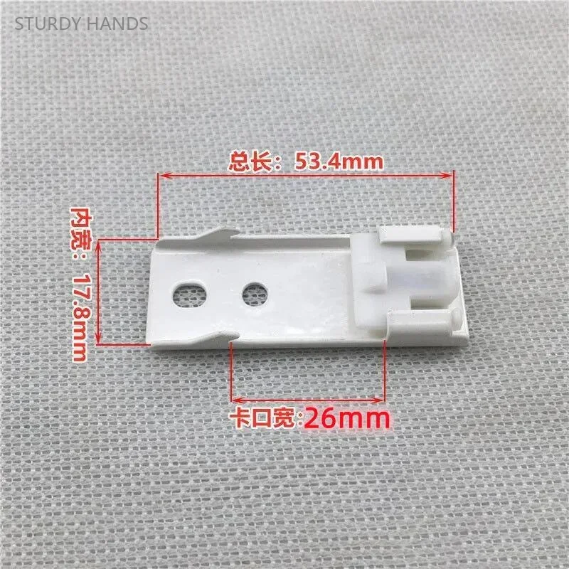 Curtain Rod Curtain Clip 4PCS Iron Track Installation Accessories Old-fashioned Curtain Rod Side Mounted Top Mounted Wall Code Track Bracket Fixing Clip