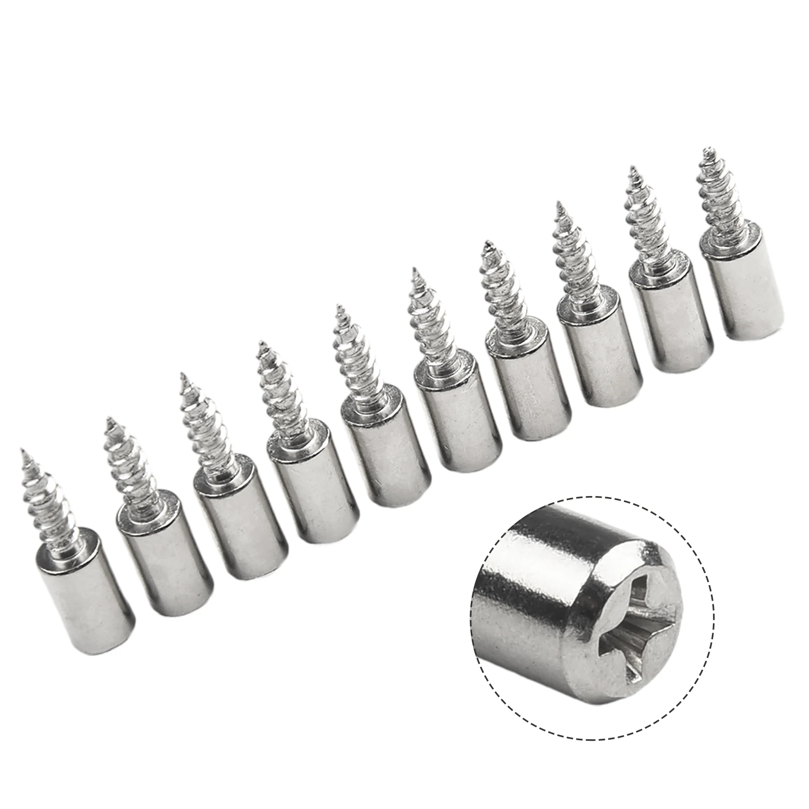 

Home Furnishing Decoration Studs Pegs Studs Pegs 10pc Laminate Support Glass Screws Cabinet Bracket Self-tapping