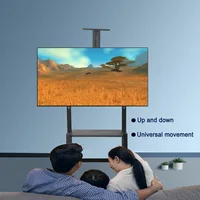 Универсальная напольная вращающаяся подставка для телевизора 32-70 дюймов, регулируемая высота, автомобильный телевизор, простой современный бытовой кронштейн — изображение 6