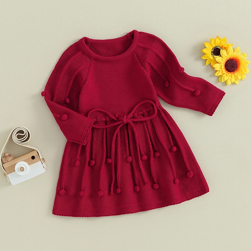 open lace back dress Holiday Muse Cable Knit Sweater Mini Dress in Red L / Red