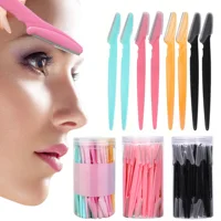 10/40Pcs Eyebrow Trimmer Face Blade Shaver Portable Eye Brow Epilation Hair Removal Safety Eyebrow Cutting Woman Makeup Tools 1