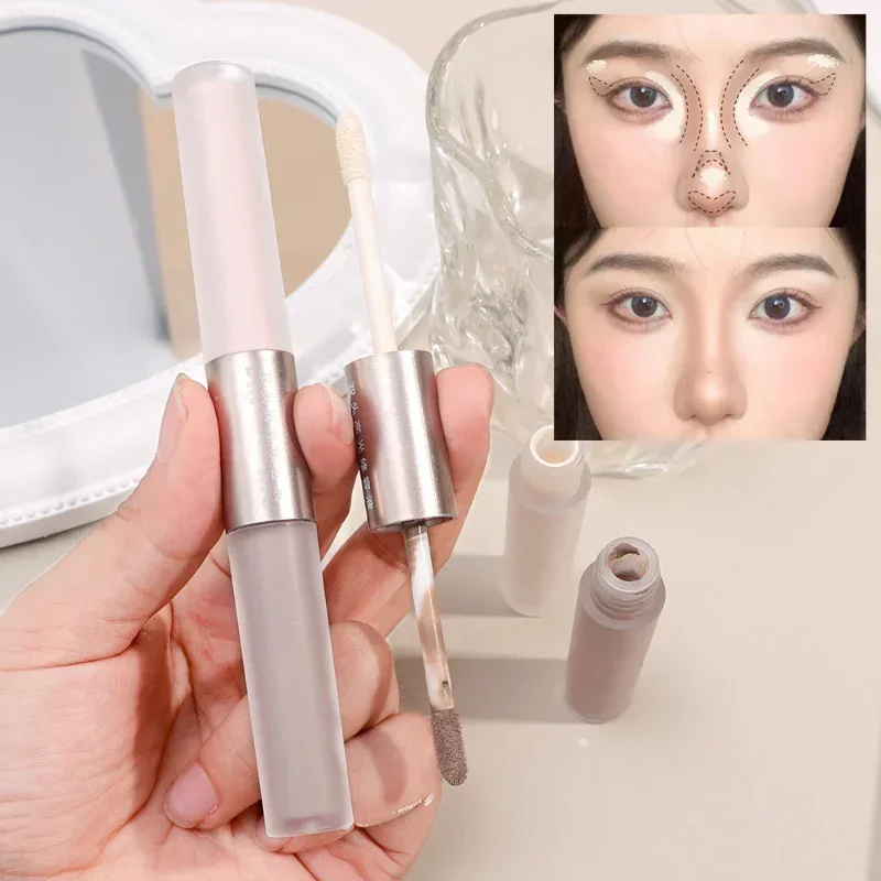 Waterproof Liquid Contour Stick Matte High-gloss Nose Shadow Brightening Foundation Fluid Bronzers Highlighter Makeup Cosmetics