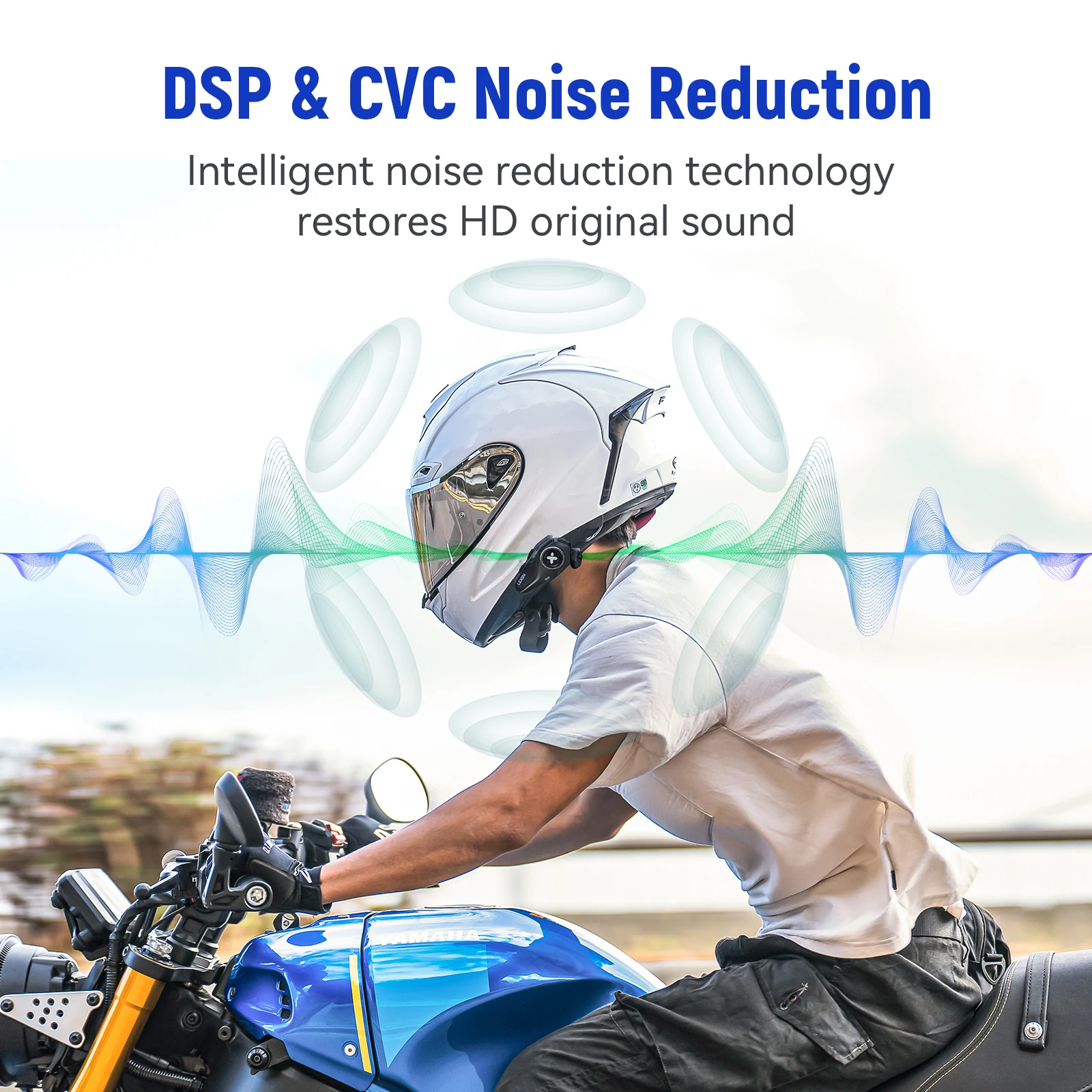 2024 New Lexin G1 Motorcycle bluetooth headsets for helmet,Bluetooth 5.0,High Definition Speakers ,Sound quality upgrade