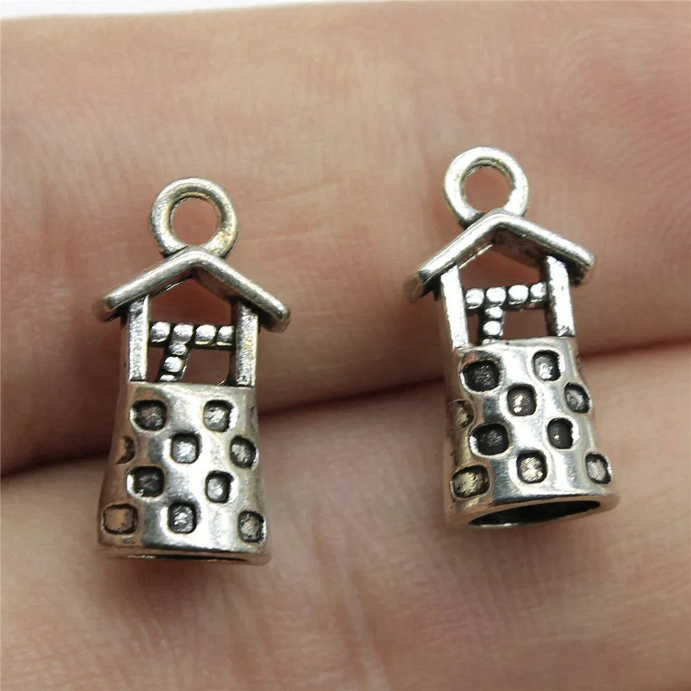 

Jewellery 3D Vintage Well Charms Handmade Accessories 10pcs