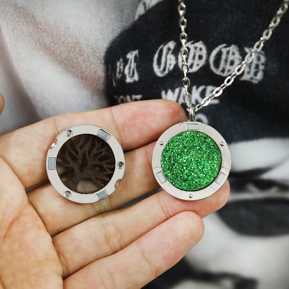 女性のための木のネックレス,妖精のアロマテラピー