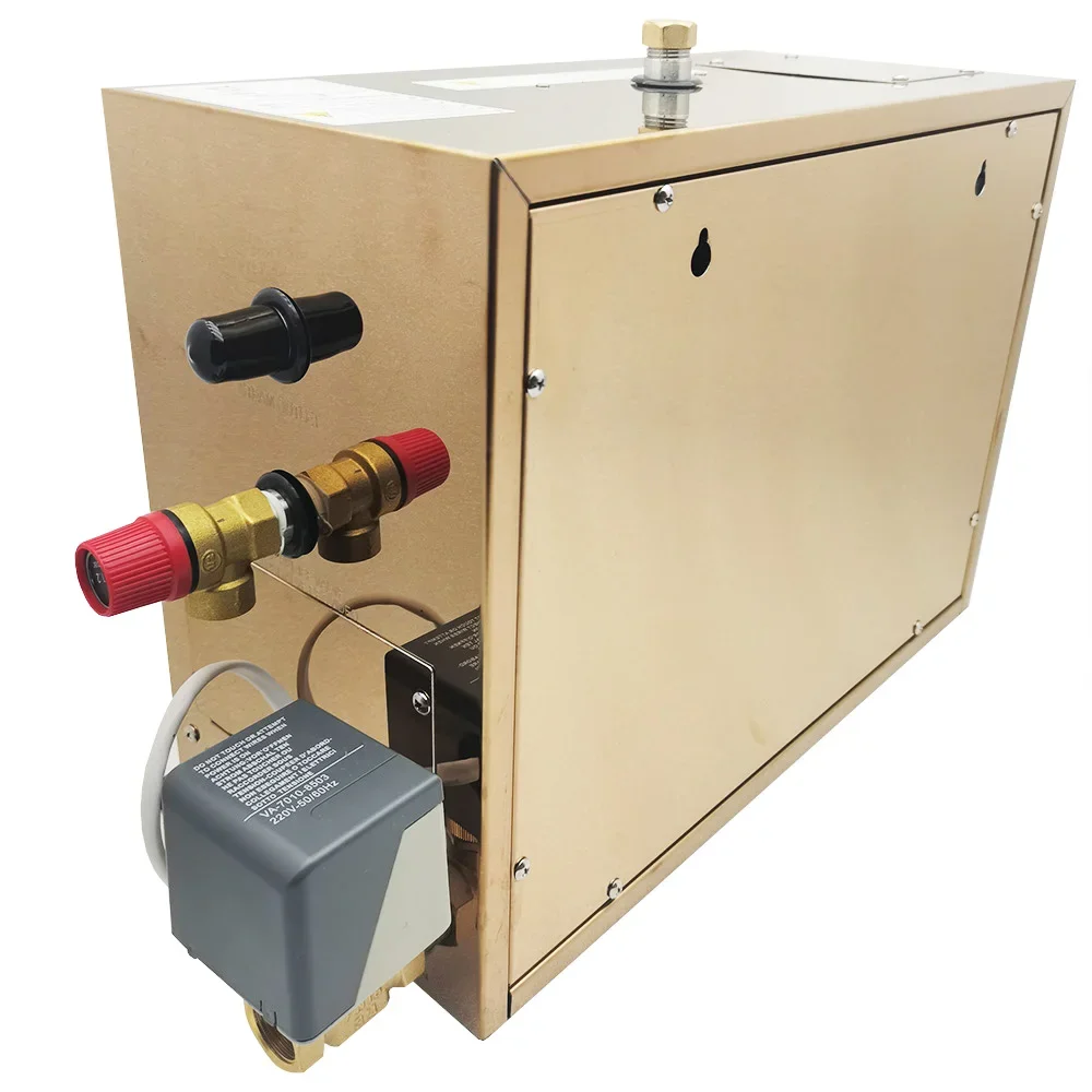 12KW Automatic Stainless Steel Steam Generator with Digital Controller Sauna Room Steam Bath Machine for Spa Automatic Descaling 3
