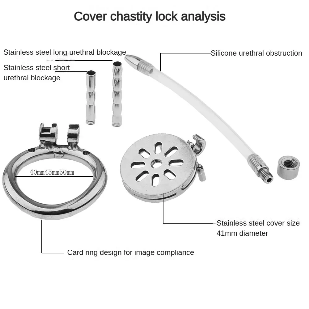 Penis Chastity Cage Male Super Mini Chastity Cage Stainless Steel Chastity Device Penis Cage Cock Ring With Lock Sex Toys For Men BDSM Sissy
