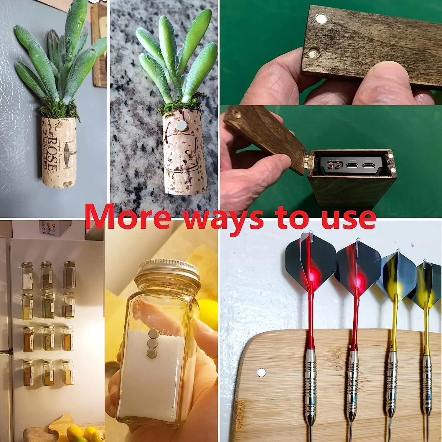 Compact Round Mini Magnet for Office and Refrigerator Use