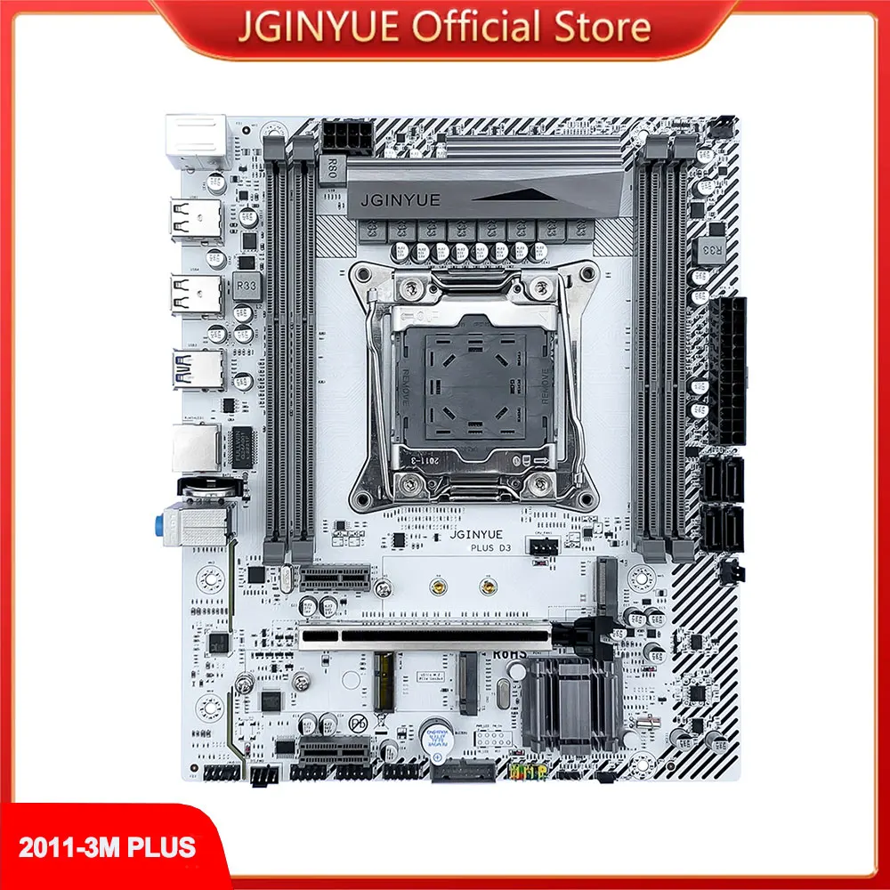 Jginyue X99 Moederbord Lga 2011 3 Placa Mae Ondersteuning Xeon E5 V3 Cpu Processor En DDR3 Ram Geheugen M.2 nvme/Sata X99M Plus D3|Moederborden| - AliExpress