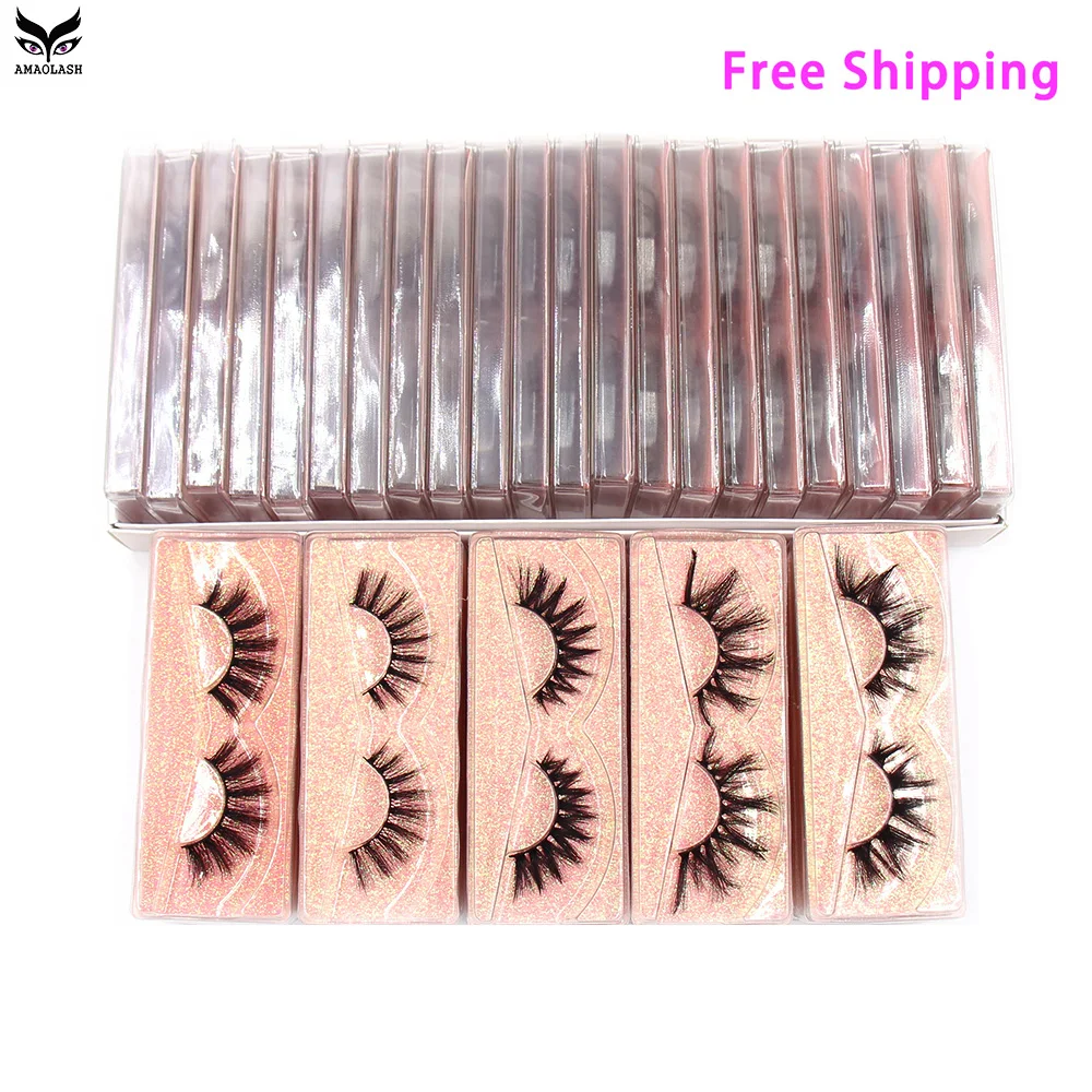 

10/150Pairs 3D Mink Lashes Natural Eyelash Dramatic False Eyelashes Faux Cils Makeup Wholesale Fake Eyelash Extension maquiagem