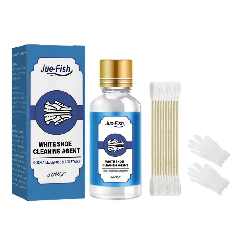 Shoes Cleaner Kit White Sneaker Stains Remover Shoe Fabric Whitening
