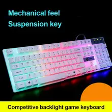  Colorful RGB Mini Mechanical Gaming Keyboard Backlit Keyboard Keys Portable For Travel Gaming Computer Keyboard2022 Dropship 