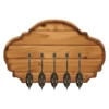 5PCS/Set Coat Hooks Wall Mounted Heavy Duty Dual Coat Rack Bronze Vintage Clothes Hanger With Screws for Door Coat Hook Bathroom 5