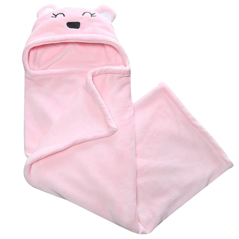 

Fall Winter Newborn Girl Boys Photography Props Blankets Pink White Cartoon Cute Super Soft Quilt Swaddle Wrap Bath Towel BC1210