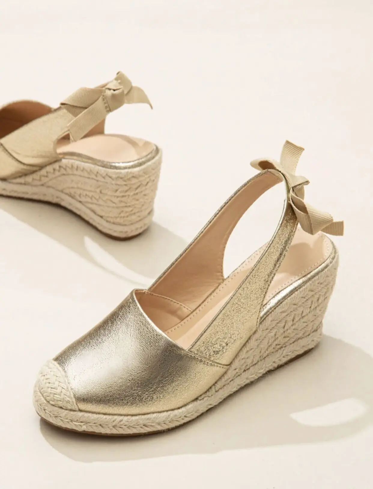 Platform High Heels Sandals Platform Sandals Wedges Sandals For Women Closed Toe Bandage Espadrille Stylish Shoes TDL-J26GD