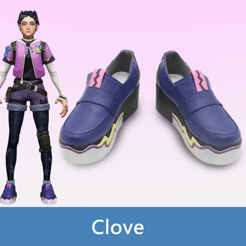 

Обувь для косплея VALORANT Clove из искусственной кожи ручной работы