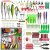 Fishing Lure Set 18/21/59/142pcs Mixed VIB Lure Kit Soft Lure Minnow Popper Hooks All Fishing Accessory Fresh Water 1