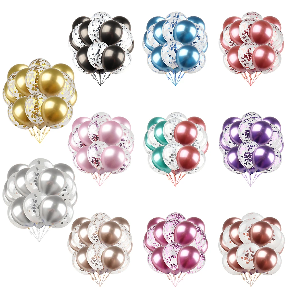 

30/50 шт., латексные металлические шары, 10/12 дюйма