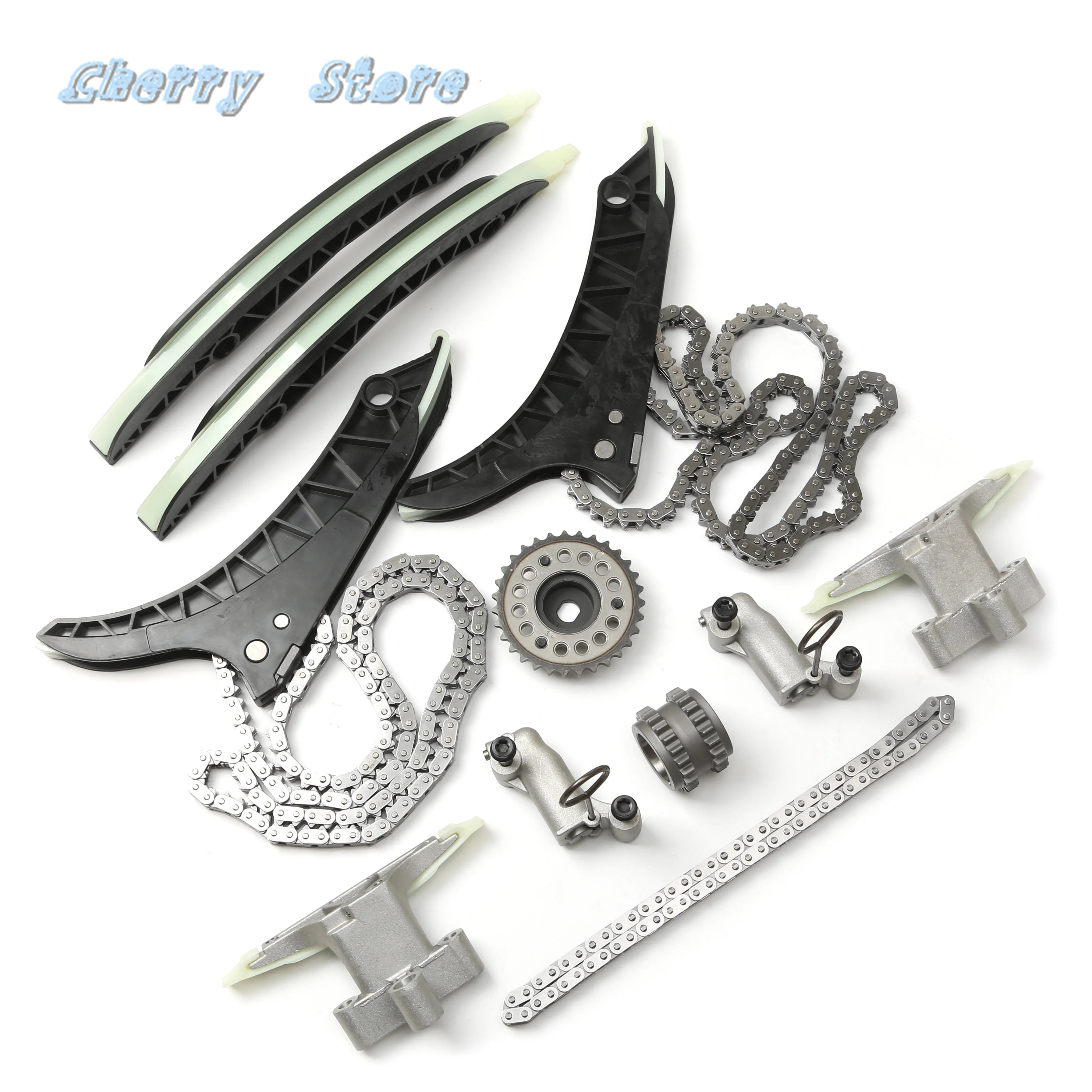 13PCS 엔진 타이밍 레일 가이드 체인 텐셔너 키트 BMW F10 용 550 i F11 F13 650 i F06 N63 B44 B xDrive 50 i 711315 11317574397
