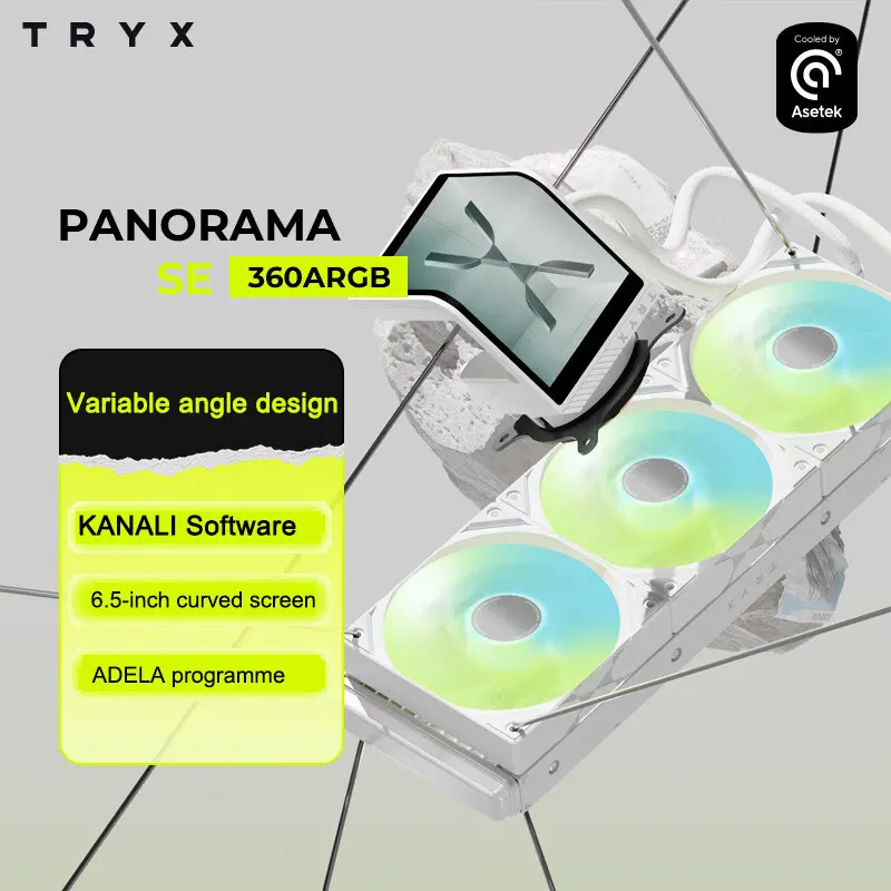 TRYX Panorama 360 AIO CPU 簡易水冷クーラー Amazon.co.jp: TRYX PANORAMA 水冷 CPUクーラー LEDモデル 360mm