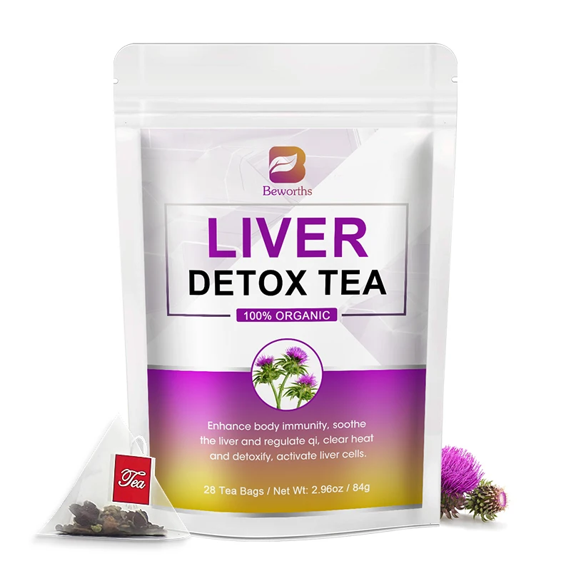 Beworths Herbal Milk Thistle Tea Liver Detox Supplement Clearing Away