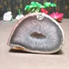 Natural Energy Agate Crystal Hole Tablet, Cluster, Beautiful Home Decor, Reiki Gift, Energy 3