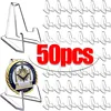 50/1pcs Transparent Acrylic Coin Display Stand Holders Small Easel Rack Card Commemorative Challenge Coin Capsule Holder Support 1