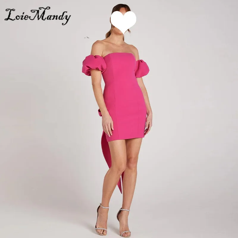 

Elegant Satin Short Mini Graduation Dresses With Bow New Backless Homecoming Party Gowns Plus Size Vestidos de graduación