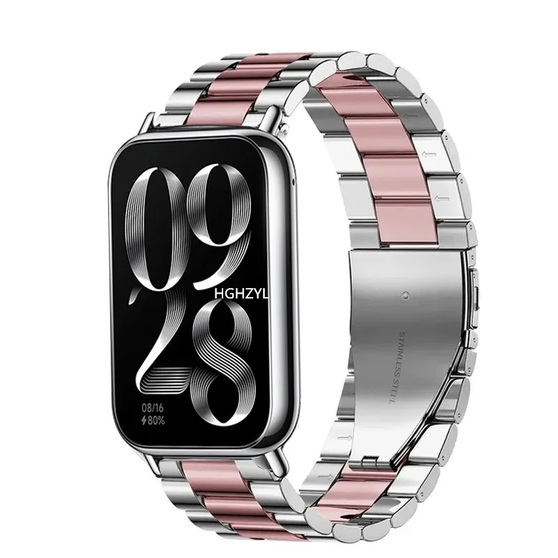 Premium Stainless Steel Bracelet Strap for Smartwatches - Elegant Replacement Band Accessories