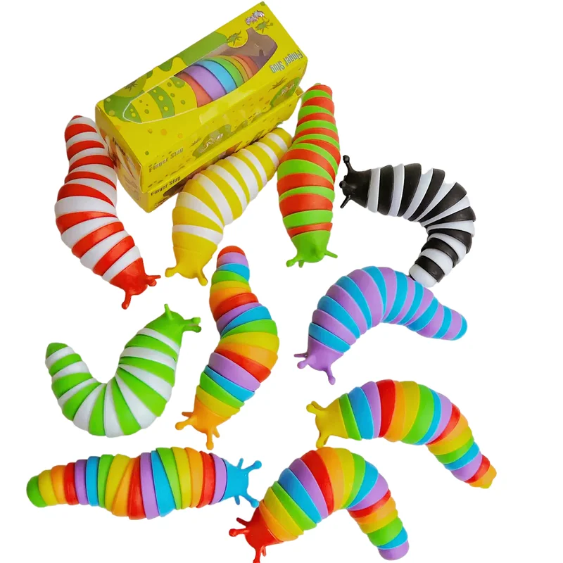 Children's Toys Decompressing Slugs Exotic Flowers Caterpillars Reducing Pressure Nasal Slugs Puzzle Venting Snails