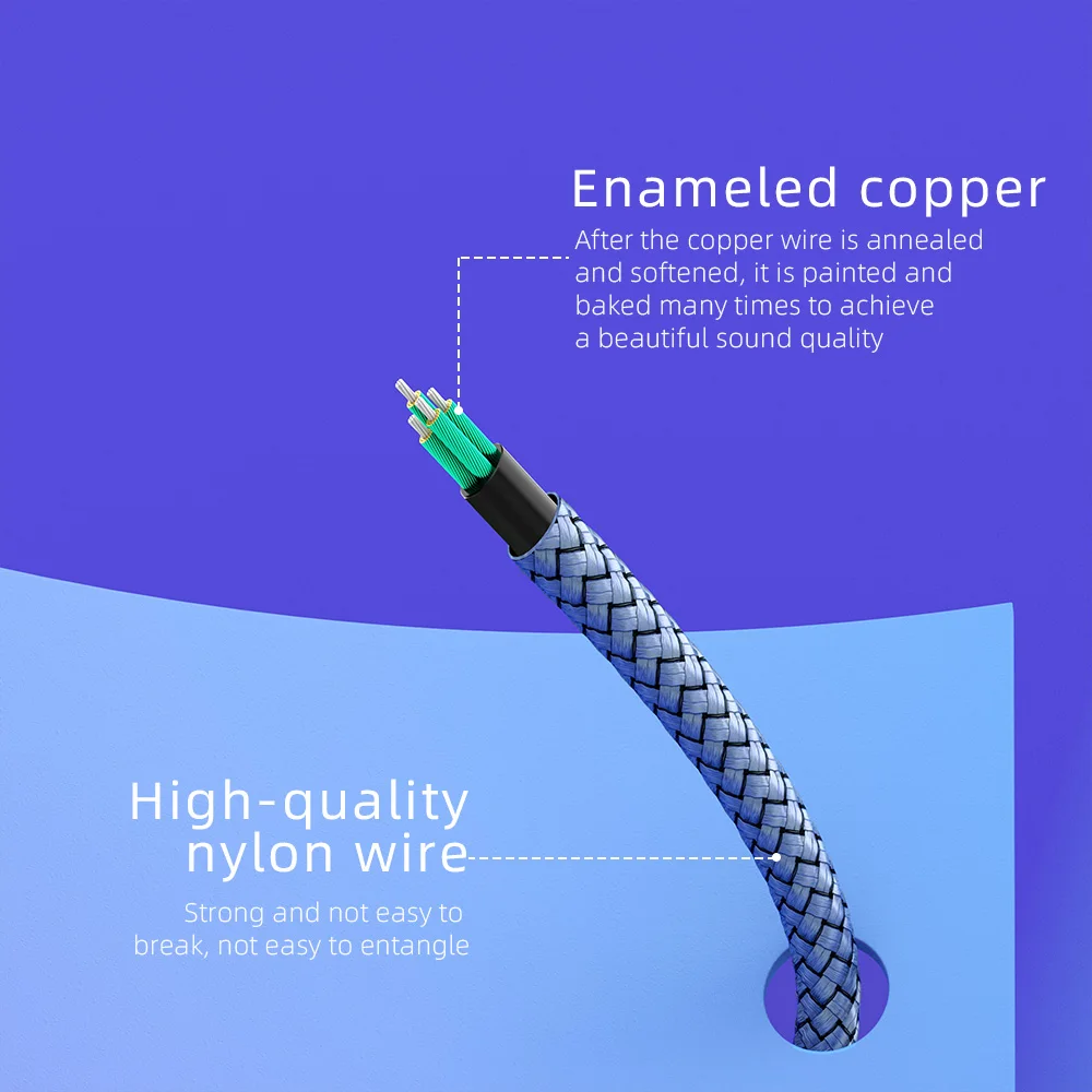 Essager Headphone Audio Splitter 3.5mm Female to 2 3.5 mm Jack Male Aux Cable For Computer Speaker Mic Y Splitter to PC Adapter