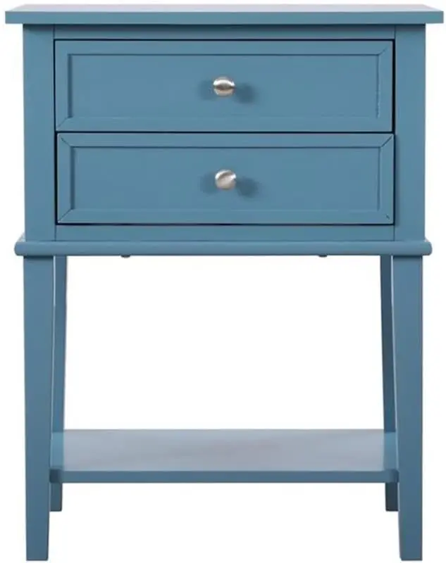 Newton 2 Drawer Nightstand in Teal